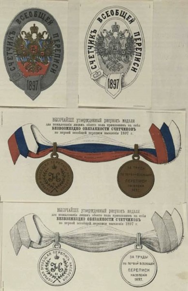 Медаль за труды по первой переписи населения 1897 г