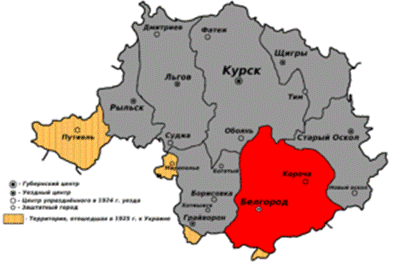 Попытка создания Белгородской губернии в 1919 году
